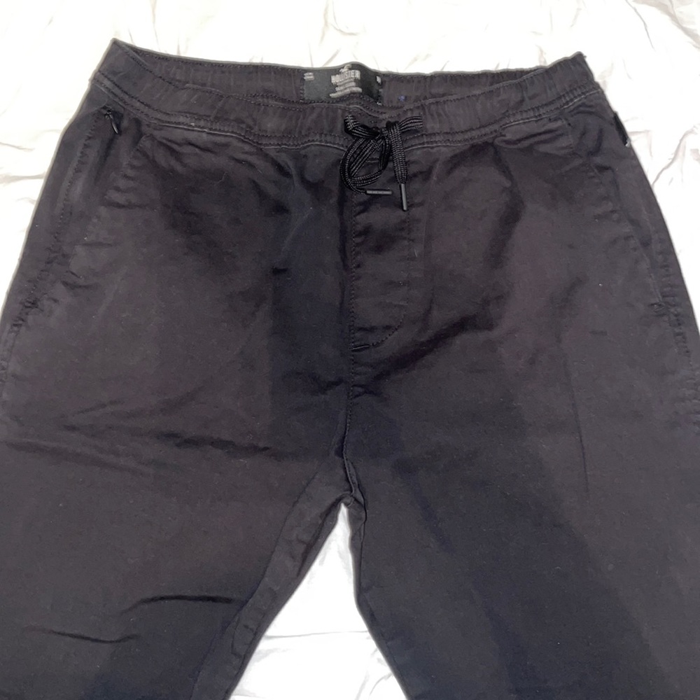 Hollister black Med joggers